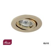 Ansell Twistlock GU10 Recessed Gimbal Downlight Brass image