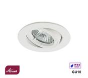 Ansell Twistlock GU10 Recessed Gimbal Downlight IP44 White image