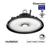 AURORA Cosmos PRO 200W LED Highbay 4000K 27000lm 1-10V Dimmable with Microwave Sensor