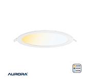 AURORA Slim-Fit 12W LED Round Low Profile Downlight Colour Switchable IP44 image
