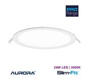 AURORA Slim-Fit PRO 24W LED Round Low Profile Downlight 3000K IP44 image