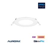 AURORA Slim-Fit 6W LED Round Low Profile Downlight 3000K IP44 image