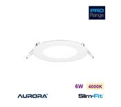 AURORA Slim-Fit 6W LED Round Low Profile Downlight 4000K IP44 image
