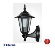 Eterna Full Lantern with PIR Polycarbonate ES/E27 Black