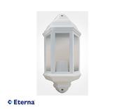 Eterna Half Lantern Polycarbonate ES/E27 White