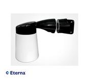 Eterna Black LED Well Glass Fitting 9W E27 2700K Polycarbonate Diffuser IP65