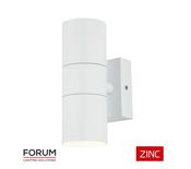 FORUM ZINC Leto Up/Down Exterior Wall Light White image