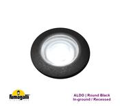 Fumagalli ALDO 50 Round Recessed In-ground/Wall/Deck Light 1.7W LED G9 BLACK