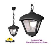 Fumagalli DARIO SICAR LANTERN Suspension Chain E27 Black image