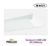 PRELUX CAMPUS II 5ft LED BATTEN 58W 7250lm 4000K UGR&amp;lt;19 DALI image