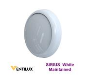 VENTILUX SIRIUS Emergency 3W LED Bulkhead Maintained 3000K White housing IP65