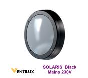 VENTILUX SOLARIS Standard Mains Bulkhead Black Deep Trim