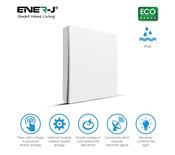 ENER-J  1 Gang Wireless Kinetic Switch ECO RANGE White