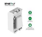ENER-J  1 Gang Wireless Kinetic Grid Switch BG Grid Style White image