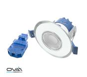 OVIA Interceptor Milli 4-6.4W Dimmable LED Downlight With CCT Switch IP65 Chrome