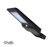 OVIA Zontor 15W Solar LED Street Luminaire with PIR 4000K Black IP65