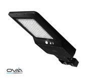 OVIA Zontor 40W Solar LED Street Luminaire with PIR 4000K Black IP65