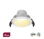 Ansell Vantage 1 Downlight 6.5W/8W LED CCT 3000K/4000K/6500K White