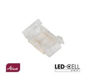 Ansell Straight Connector/Joiner for COB LED Strip Single White IP20 8mm