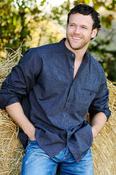 Grandfather Shirt Mens Comfort Cotton Navy/White Stripe (FL18) image