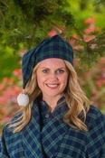 Women's Cotton Flannel Nightcap - Green Blackwatch Tartan (LV6) image