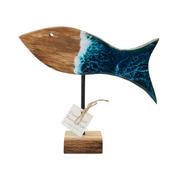 Free Standing Resin &amp; Wood Fish