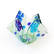 Blue Flower Handkerchief Candle Holder image