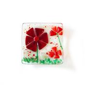 Red Flower Trinket Dish