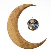 Artwood | Oak Large Moon Suncatcher | Sun Crystal