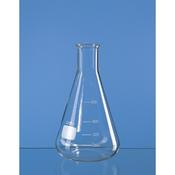 Erlenmeyer flask, narrow mouth, Boro 3.3, 250 ml, with beaded rim and graduation, 10 Pcs. image