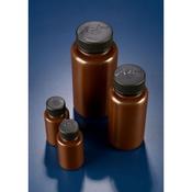 Wide Neck Amber bottle, Polypropylene, 500Ml Pk 10