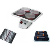 Mini 3D platform rotator, fixed 7° angle, 5 to 60 rpm, 0.5kg load, flat platform with non-slip mat included image
