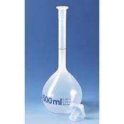 Volumetric flask, PP translucent, 500 ml, NS 19/26, PP stopper, Each image