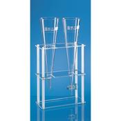 Rack fot two Imhoff sedimentation cones, made of glass or plastics 300x130x400 mm, Each