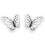 Sterling Silver Butterfly Stud Earrings image