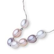 Sterling Silver Freshwater Coloured Pearl Necklace image