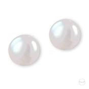 Sterling Silver Classic White Freshwater Pearl  Stud Earrings - 9 mm image