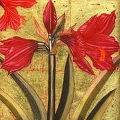 Amaryllis with Gold Leaf