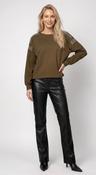 NEW-SWEATSHIRT WITH RHINESTONE DETAILS
COLOR: Olive image