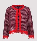 NEW FRINGE TWEED CARDIGAN
COLOR:MARINE