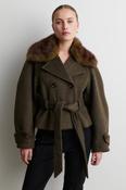 Agola Belt Jacket black olive