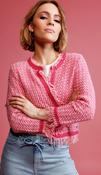 FRINGE TWEED CARDIGAN
COLOR: Spring flower