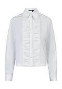 Boxy White Shirt With Pleated Insert image
