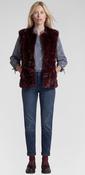Rabe 57-114872 Faux Fur Waistcoat Merlot image