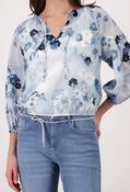 NEW-BLOUSE WITH FLORAL PATTERN IN SEASIDE PATTERN image