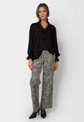 Blouse with ruffle details in black varied image