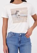 NEWT-SHIRT WITH LEOPARD PRINT in off white image