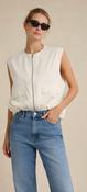 Ivy Sleeveless Gathering pearl