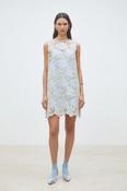 Suncoo Cerise Sleeveless Blue Lace Dress image