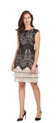 Frank Lyman Black/Nude Woven Dress image